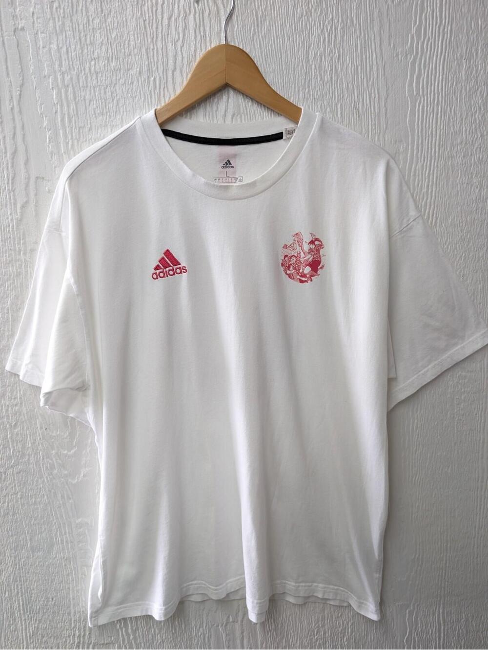 Adidas x Captain Tsubasa Supercampeones Anime GK3443 T-shirt Men's Size Large